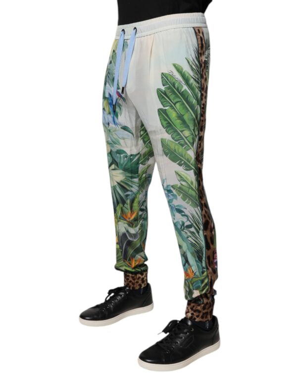 Dolce & Gabbana Multicolor Tropical Jogger Sweatpants Pants - Image 3
