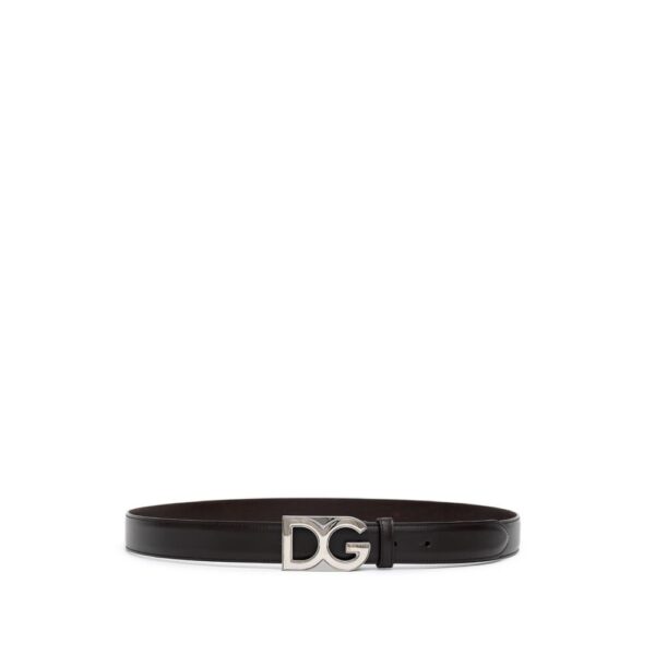 Dolce & Gabbana Brown Calfskin Belt