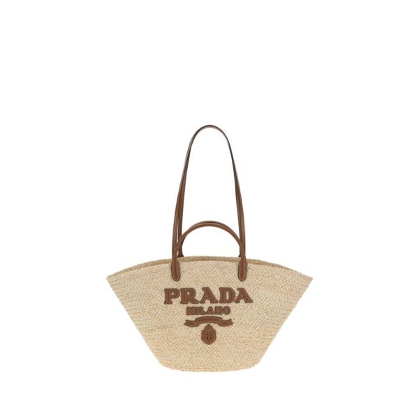 Prada Raffia Tote Bag